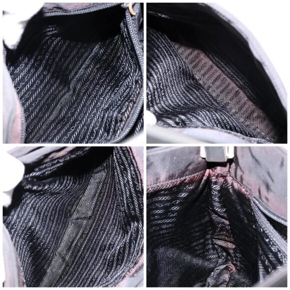 PRADA Shoulder Bag Nylon Black Silver Auth - Picture 16 of 16